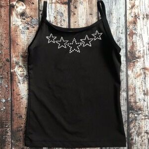 Black Dance Gymnastics Star Tank
